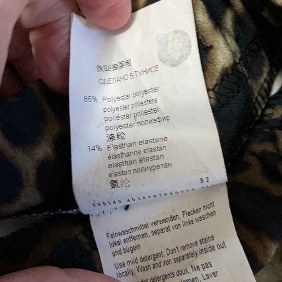 Toni (Gardeur) Animal Print Ponte Pant With Velvet Piping 34 - Picture 8 of 9